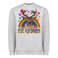 Lgbtq+ Oh Deer I'm Queer Heavyweight Sweatshirt | Teevron