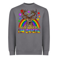 Storm LGBTQ+ Oh Deer I'm Queer Heavyweight Sweatshirt - BundleAndBundleShop