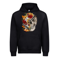 Black skull kinda emotionless kinda emotional Urban Hoodie - FaDigitalArtStudio