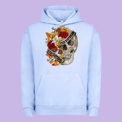 Skull Kinda Emotionless Kinda Emotional Urban Hoodie Designed By Fadigitalartstudio