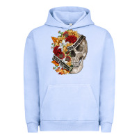 Pigment Grape Ice skull kinda emotionless kinda emotional Urban Hoodie - FaDigitalArtStudio
