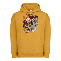 Pigment Peanut Butter skull kinda emotionless kinda emotional Urban Hoodie - FaDigitalArtStudio