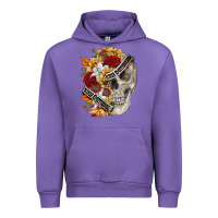 Tulip skull kinda emotionless kinda emotional Urban Hoodie - FaDigitalArtStudio