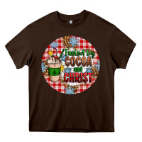 Chocolate Brown christmas fueled by cocoa and christ ornament Heavy Core Tee - Artiststas