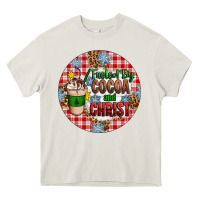 Cream christmas fueled by cocoa and christ ornament Heavy Core Tee - Artiststas