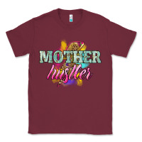 Burgundy mother hustler lightning bolt Classic Tee - NancyCooperArtShop