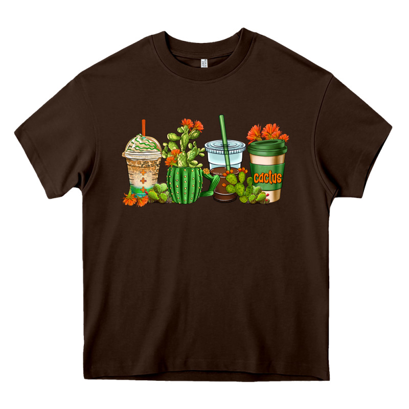 Cactus Coffee Cups Heavy Core Tee by AdoDesignShop | Teevron
