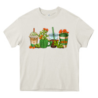 Cream cactus coffee cups Heavy Core Tee - AdoDesignShop
