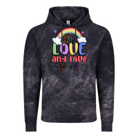 Cloud Black all for love and love for all Vintage Hoodie - MaliasSmallBusiness