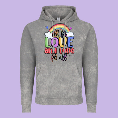 All For Love And Love For All Vintage Hoodie Designed By Maliassmallbusiness
