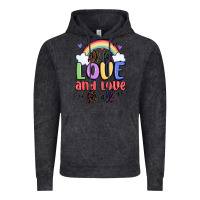 Vintage Black all for love and love for all Vintage Hoodie - MaliasSmallBusiness