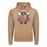 Vintage Coffee all for love and love for all Vintage Hoodie - MaliasSmallBusiness