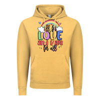 Vintage Mustard all for love and love for all Vintage Hoodie - MaliasSmallBusiness