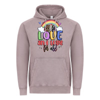 Vintage Zinc all for love and love for all Vintage Hoodie - MaliasSmallBusiness