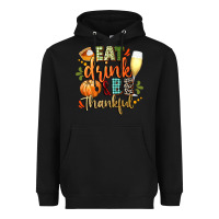 Black eat drink and be thankful Heavyweight Hoodie - CowGirlArtShop