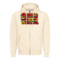 Sandshell Mexico Brushstroke Zipper Hoodie - texasbilliewilder