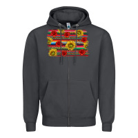 Smoke Mexico Brushstroke Zipper Hoodie - texasbilliewilder