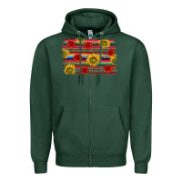 Sports Green Mexico Brushstroke Zipper Hoodie - texasbilliewilder