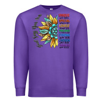 Purple god says you are unique Premium Sweatshirt - CowGirlArtShop