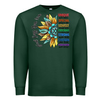 Sports Green god says you are unique Premium Sweatshirt - CowGirlArtShop