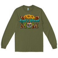 Army Green Western Loud And Proud Mom Long Sleeve Tee - BundleAndBundleShop