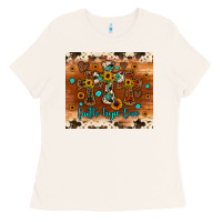 Bone faith hope love cross Ladies Tee - JahusDesignShop