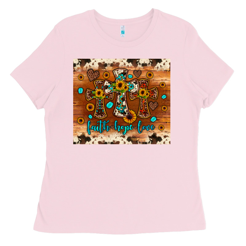 Faith Hope Love Cross Ladies Tee by JahusDesignShop | Teevron