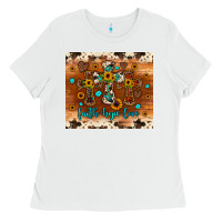 White faith hope love cross Ladies Tee - JahusDesignShop