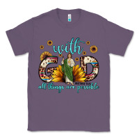 Lavender with god all things are possible matthew 19 26 Classic Tee - JahusDesignShop