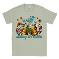 Matcha with god all things are possible matthew 19 26 Classic Tee - JahusDesignShop