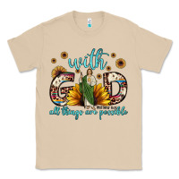 Mushroom with god all things are possible matthew 19 26 Classic Tee - JahusDesignShop