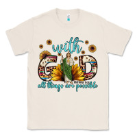 Natural with god all things are possible matthew 19 26 Classic Tee - JahusDesignShop
