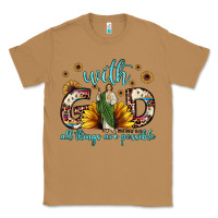 Toasted Coconut with god all things are possible matthew 19 26 Classic Tee - JahusDesignShop