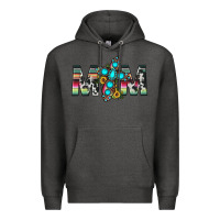 Charcoal Heather mom cross Premium Hoodie - JahusDesignShop