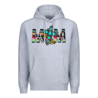 Heather Grey mom cross Premium Hoodie - JahusDesignShop