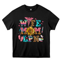 Black wife mom lpn Heavy Core Tee - AdoDesignShop