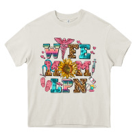Cream wife mom lpn Heavy Core Tee - AdoDesignShop