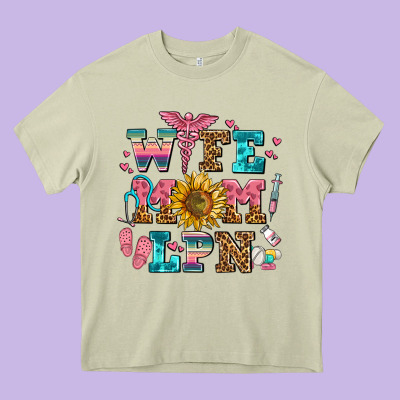 Wife Mom Lpn Heavy Core Tee Designed By Adodesignshop