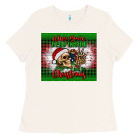 Bone when you’re dead inside but it's christmas tumbler Ladies Tee - BundleAndBundleShop