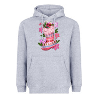 Heather Grey pink christmas socks Heavyweight Hoodie - CowGirlArtShop