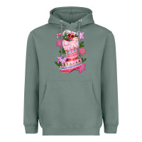 Sage pink christmas socks Heavyweight Hoodie - CowGirlArtShop