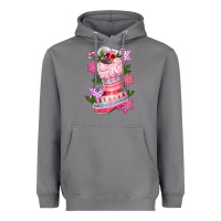 Storm pink christmas socks Heavyweight Hoodie - CowGirlArtShop