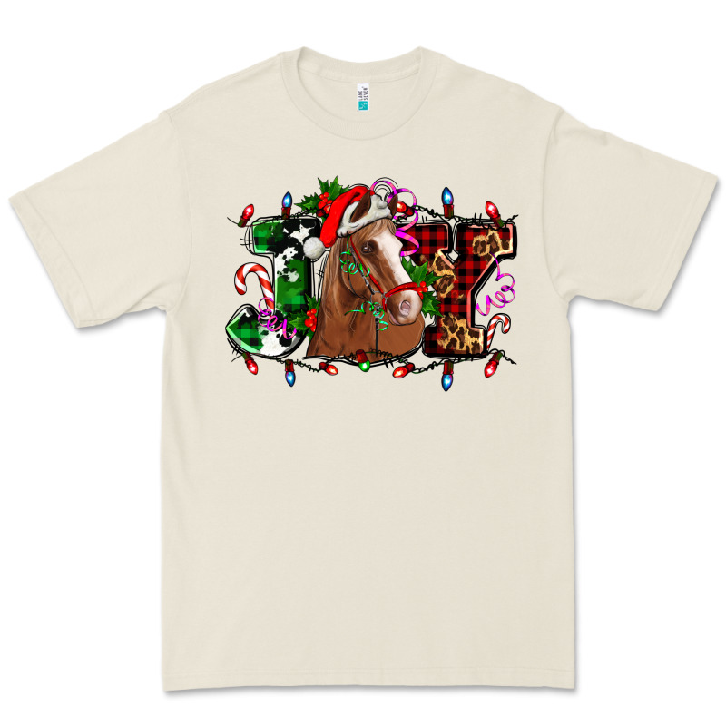 Joy And Horse Christmas Premium Tee by AdoDesignShop | Teevron