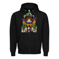 Black Nacho average Mom Zipper Hoodie - NancyCooperArtShop