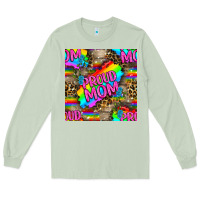 Matcha Pride LGBTQ+ Proud Mom With Leoapard Patterns Long Sleeve Tee - BundleAndBundleShop