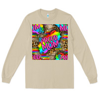Mushroom Pride LGBTQ+ Proud Mom With Leoapard Patterns Long Sleeve Tee - BundleAndBundleShop