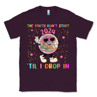 Plum the party don t start til i drop in Classic Tee - MaliasSmallBusiness