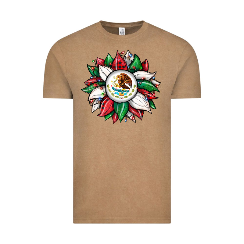 Christmas Sunflower Mexican Flag Vintage Tee by JahusDesignShop | Teevron