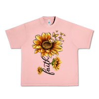 Salmon faith sunflower Urban Heavy Tee - MaliasSmallBusiness
