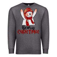 Charcoal Heather beary christmas Premium Sweatshirt - CowGirlArtShop